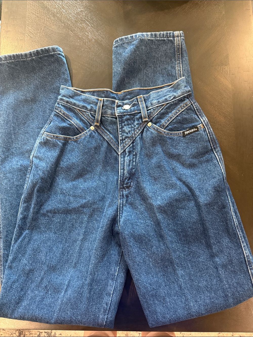 Rockies Dark Blue High-Waist Jeans